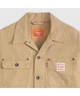CHAQUETA TRUCKER SUNRISE RELAXED FIT TIGER'S EYE