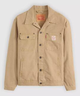 CHAQUETA TRUCKER SUNRISE RELAXED FIT TIGER'S EYE