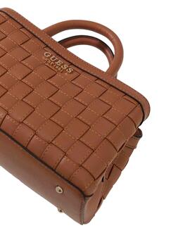 BOLSO SANDY SATCHEL TRENZADA MARRÓN CARAMELO