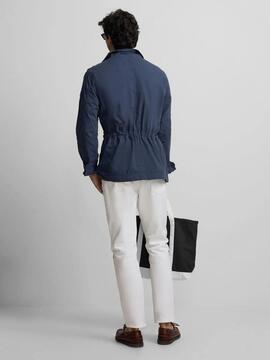 PARKA PARCHES AZUL MARINO