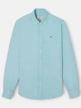 CAMISA SPORT OXFORD REGULAR FIT VERDE MEDIO