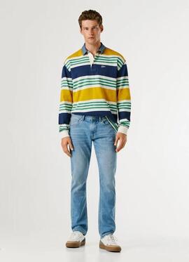 PANTALÓN VAQUERO TRACK SLIM FIT 2UG MID RISE USED SUNFADE GY