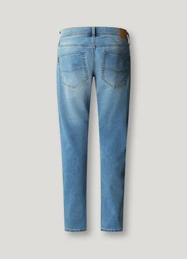 PANTALÓN VAQUERO TRACK SLIM FIT 2UG MID RISE USED SUNFADE GY