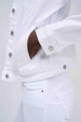 CAZADORA VAQUERA SLIM FIT DENIM BLANCO