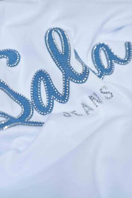 CAMISETA CON BRANDING SLIM FIT COLOR BLANCO CON DE