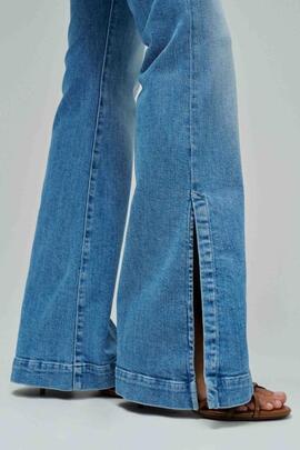 PANTALÓN VAQUERO DESTINY FLARE PUSH UP DENIM AZUL