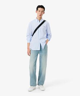 CAMISA DE ALGODÓN PINPOINT PREMIUM REGULAR FIT AZUL CLARO