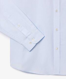 CAMISA DE ALGODÓN PINPOINT PREMIUM REGULAR FIT AZUL CLARO