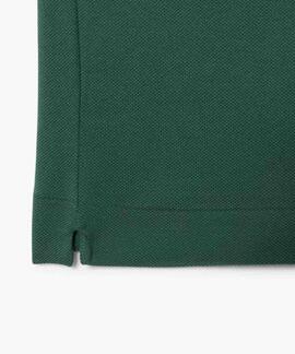 POLO CORTE CLÁSICO CON DETALLE EN EL BOLSILLO VERDE