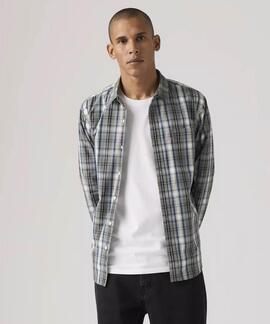 CAMISA LEVI'S® SUNSET 1 POCKET REGULAR FIT JENIL PLAID DRESS