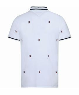 ALLOVER H EMBR SLIM FIT BRIGHT WHITE