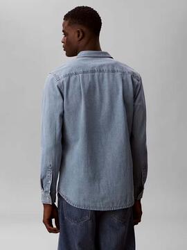 CAMISA VAQUERA CK REGULAR FIT ESSENTIAL CLASSIC LI