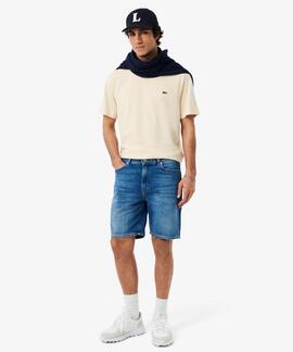 CAMISETA BÁSICA DE CORTE CLÁSICO REGULAR FIT BEIGE