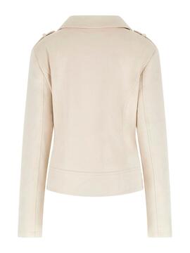 CAZADORA NEW MONICA SUEDE BIKER DE EFECTO ANTE WOODEN FLOWER