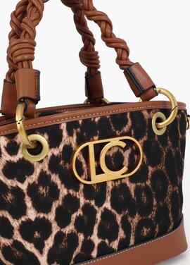 MINI CAPAZO LEOPARDO Y EFECTO PIEL MARRÓN