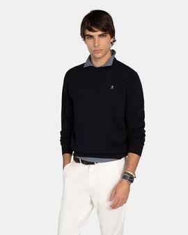 JERSEY ICON R NECK NAVY BLUE