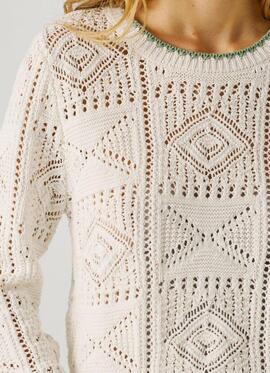 JERSEY CALADO KAS SWEATER 807 ANTIQUE WHITE