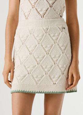 FALDA CALADA KAIRA SKIRT 807 ANTIQUE WHITE