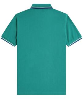POLO TWIN TIPPED M3600 03B INTENSE MINT GREEN / SNOW WHITE /