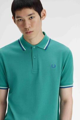 POLO TWIN TIPPED M3600 03B INTENSE MINT GREEN / SNOW WHITE /
