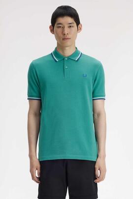POLO TWIN TIPPED M3600 03B INTENSE MINT GREEN / SNOW WHITE /