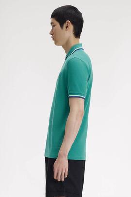 POLO TWIN TIPPED M3600 03B INTENSE MINT GREEN / SNOW WHITE /