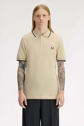POLO TWIN TIPPED M3600 12B OUTMEAL / WHITE NINE /