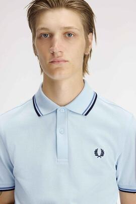 POLO TWIN TIPPED M3600 96A CLEAR ICE / BLUE AS / NAVY BLUE