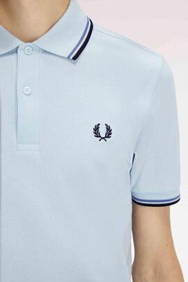 POLO TWIN TIPPED M3600 96A CLEAR ICE / BLUE AS / NAVY BLUE