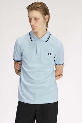 POLO TWIN TIPPED M3600 96A CLEAR ICE / BLUE AS / NAVY BLUE