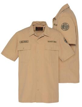 CAMISA MILITAR SHBACTONMC REGULAR FIT ARMY BEIGE