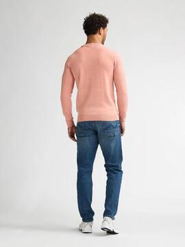 JERSEY DE PUNTO CUELLO REDONDO REGULAR FIT LIGHT CORAL