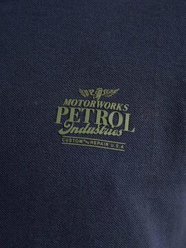POLO DE PIQUE TRACTION REGULAR FIT NAVY BLUE