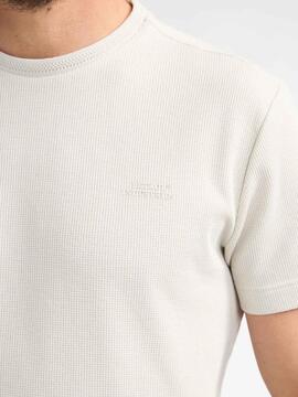 CAMISETA TEXTURIZADA REGULAR FIT PEDREGAL SEASHELL