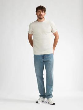 CAMISETA TEXTURIZADA REGULAR FIT PEDREGAL SEASHELL