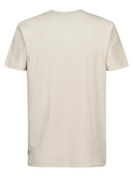 CAMISETA TEXTURIZADA REGULAR FIT PEDREGAL SEASHELL