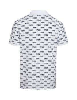 TJM ALL OVER LOGO POLO REGULAR FIT CLASSIC WHITE