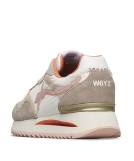 ZAPATILLAS YAK-W SUEDE / NYLON BEIGE-WHITE-ROSE