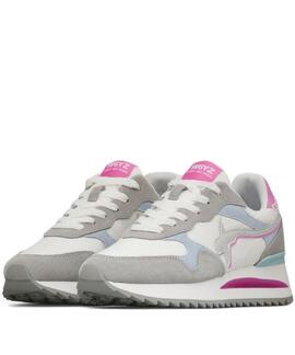 ZAPATILLAS YAK-W SUEDE / NYLON GREY-WHITE-DREAM