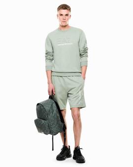SUDADERA EA7 CON LOGOTIPO VISIBILITY GREEN BAY