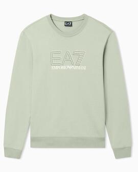 SUDADERA EA7 CON LOGOTIPO VISIBILITY GREEN BAY