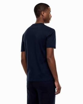 CAMISETA CUELLO REDONDO EA7 VISIBILITY ARMANI BLUE