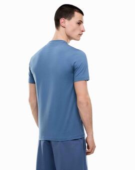 CAMISETA EA7 SLIM FIT CORE IDENTITY BLUE HORIZON