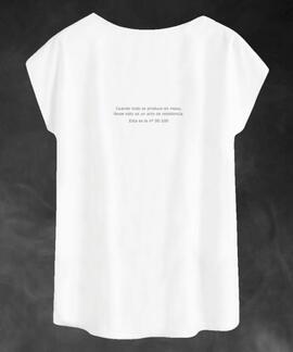 CAMISETA DE MUJER LASAL EVIL BLANCO