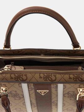 BOLSO DE MANO NOELLE II LUXURY SATCHEL LATTE LOGO