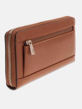 MAXI CARTERA JANIE CON LOGO COGNAC