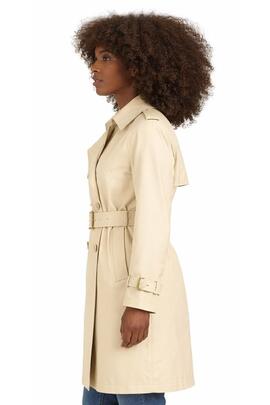 TRENCH DE MUJER CON CINTURÓN MARFIL