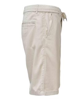 PANTALON JOGGER CORTO CON TENCEL COLOR CRUDO