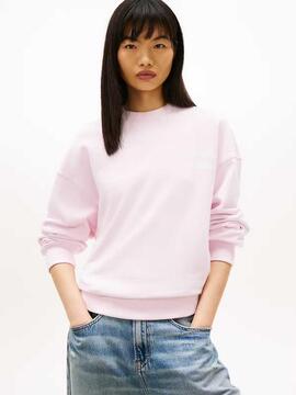 SUDADERA COLOR BUBBLE BOXY FIT PEARLY PINK