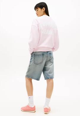 SUDADERA COLOR BUBBLE BOXY FIT PEARLY PINK